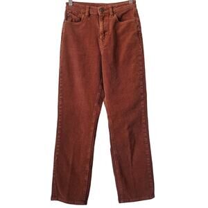 Volcom Stoned Straight Corduroy Pants Rust Brown Size 24